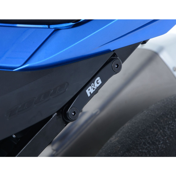 R&G Rear Foot Rest Blanking Plate for Kawasaki Ninja 250 '17, Ninja 300, Z250 '13-'18 and Suzuki GSX-R1000 / GSX-R1000R '17- models